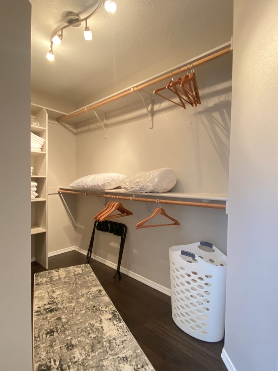 Master walk-in closet