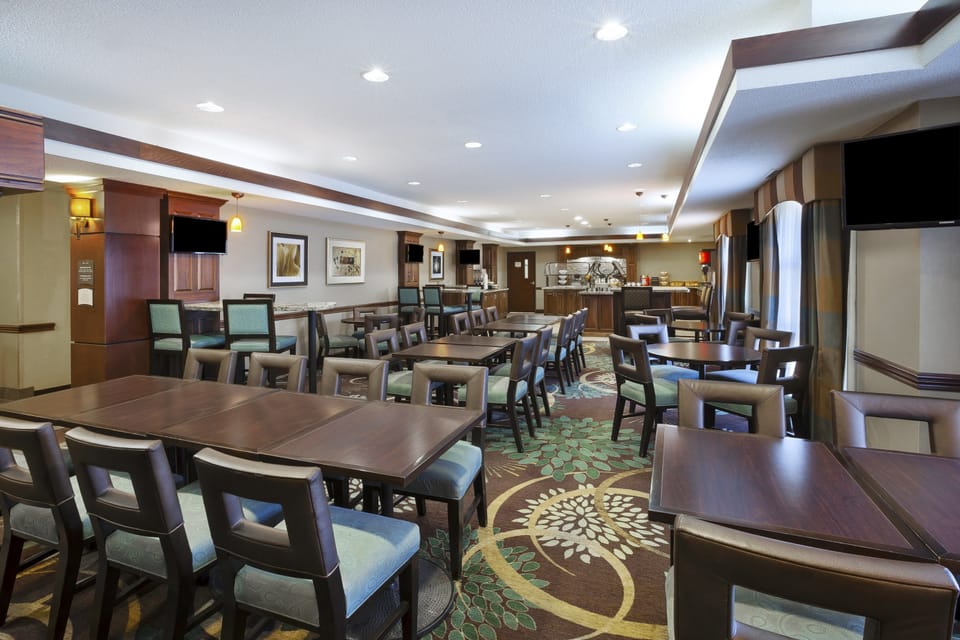 Catch up with friends in the communal areas.