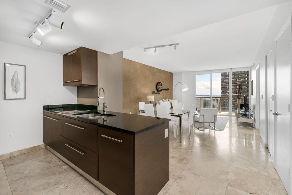 Modern open concept living space