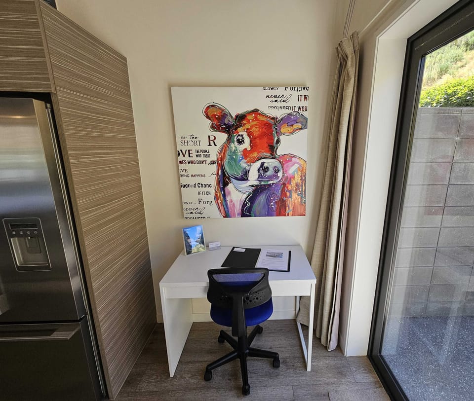 Workspace with Desk & back Patio Access