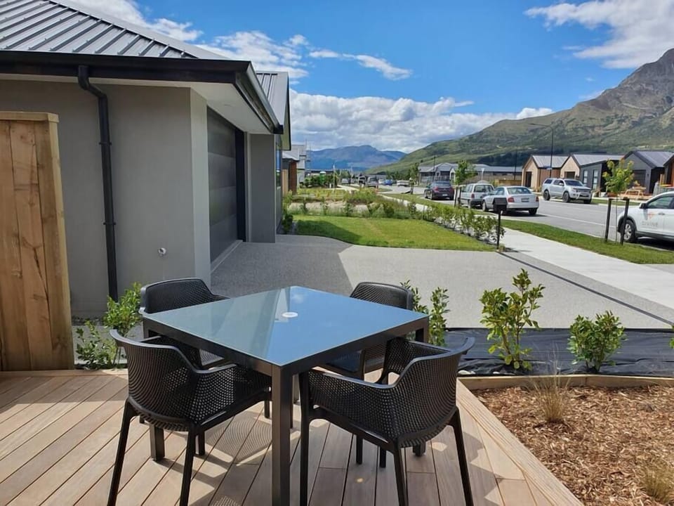 The deck area