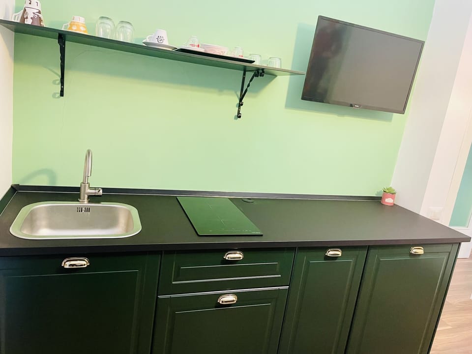 Exclusive Apartment | Private kitchen | Fridge, espresso maker, coffee/tea maker, electric kettle