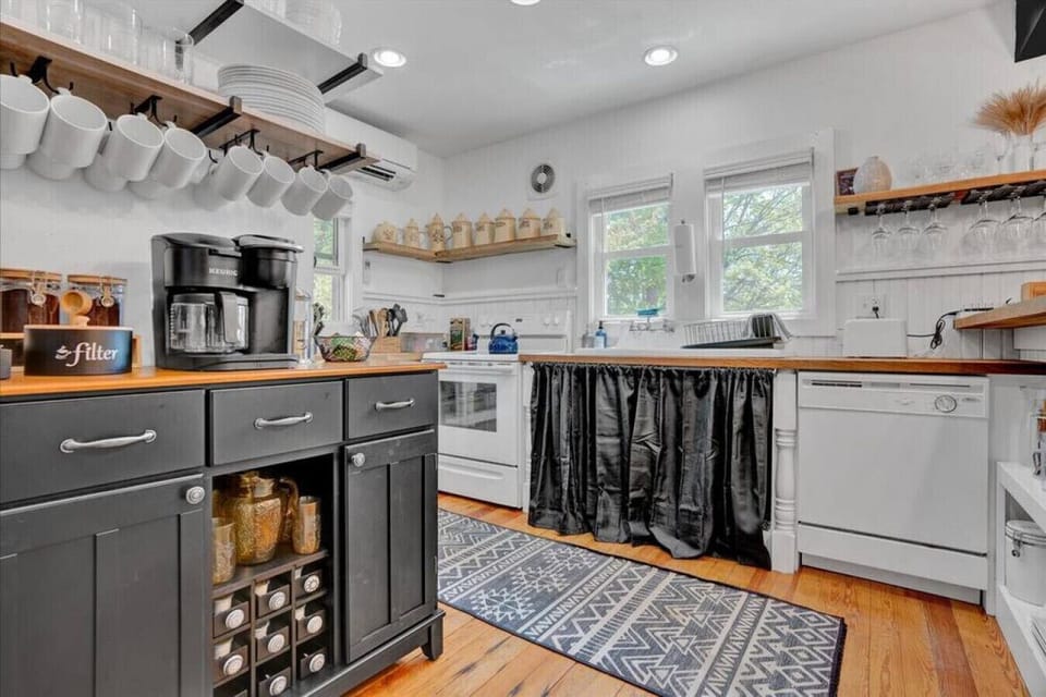 Fully stocked kitchen