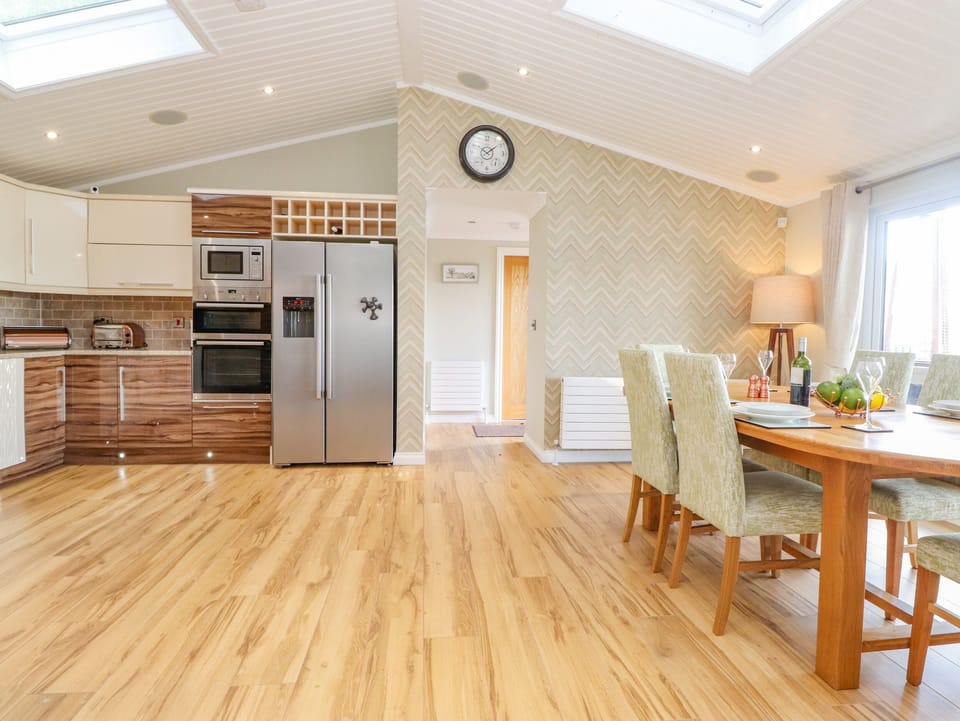 Fridge, dishwasher, electric kettle, toaster