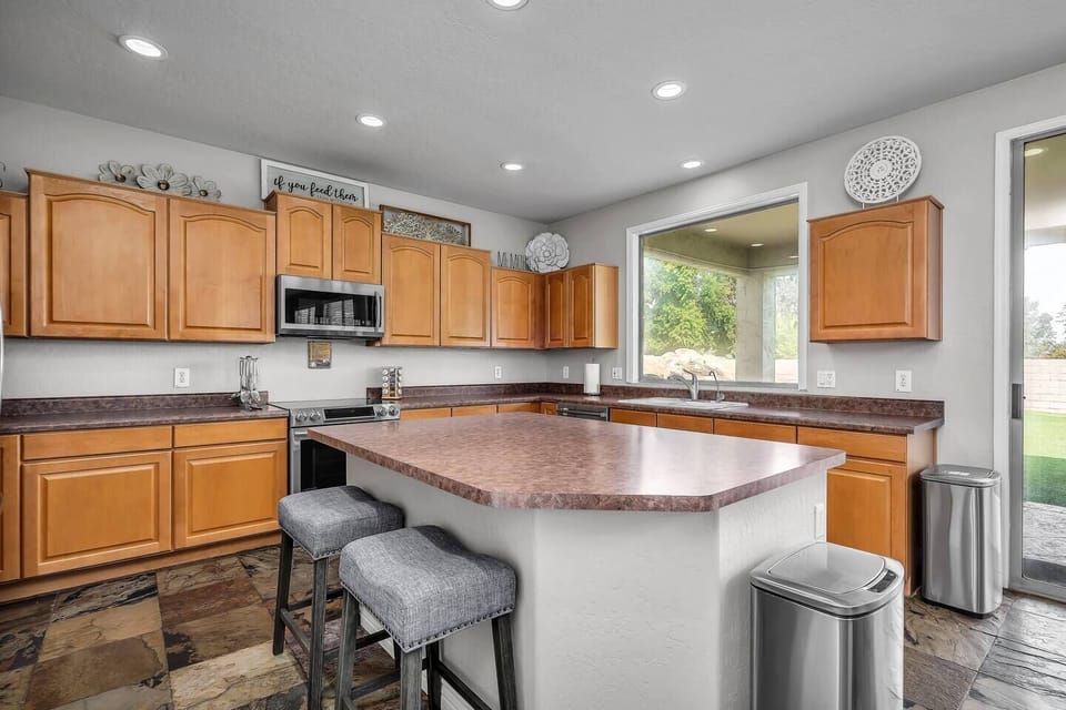 Fully stocked kitchen