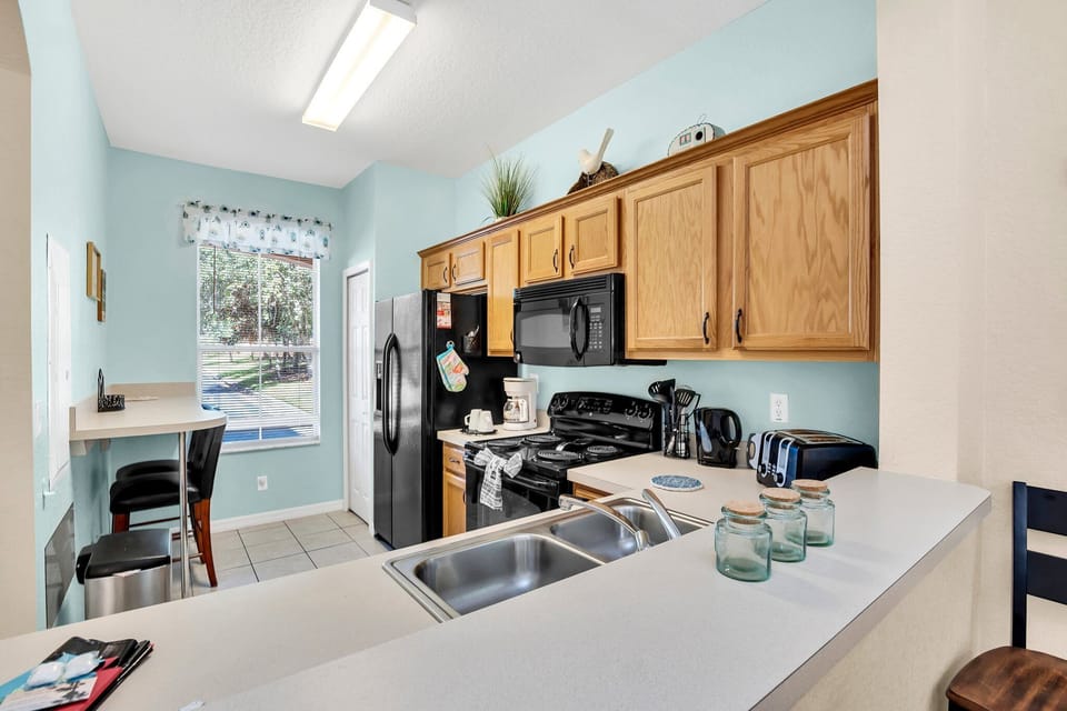 Fully equipped kitchen with ample counter space