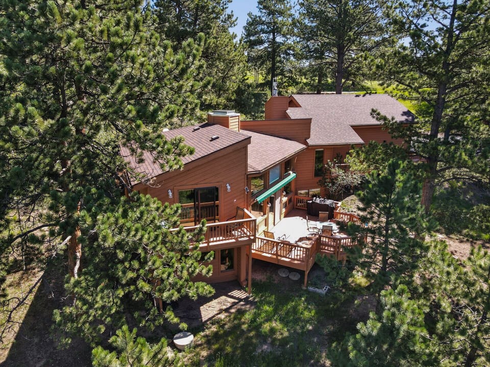 Nestled into the trees