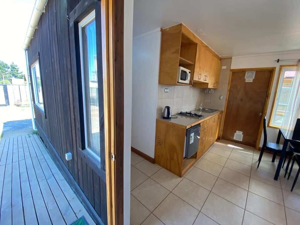 Ramp entrance and kitchen