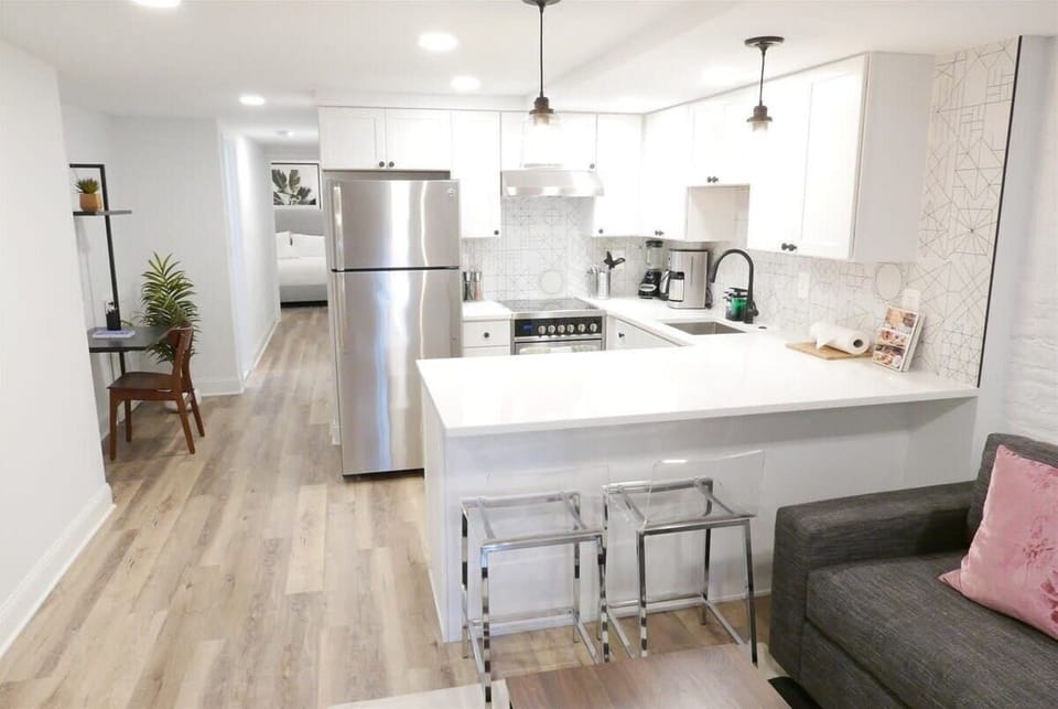 Full kitchen includes all essentials for whipping up a meal 