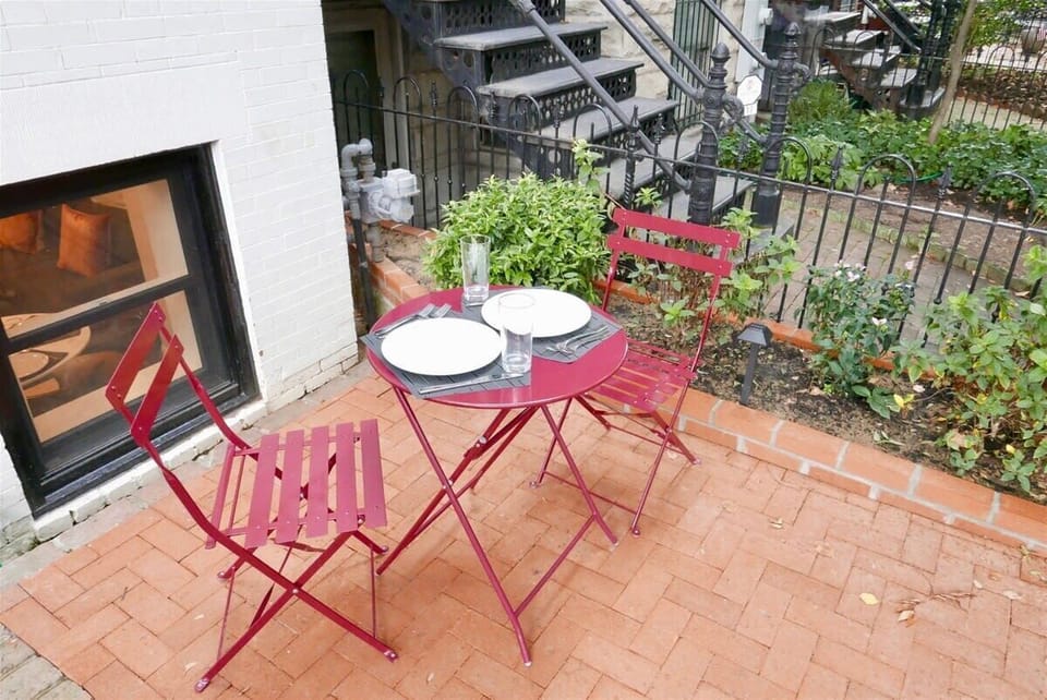 Charming outdoor seating area 