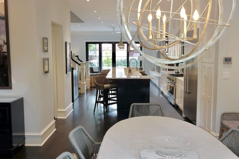 Open floor plan on first floor