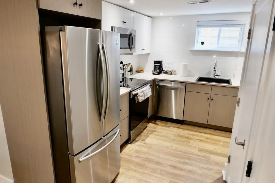 Beautiful stainless steel appliances!