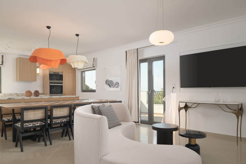 First Floor living-cum-dining area has everything you will need.