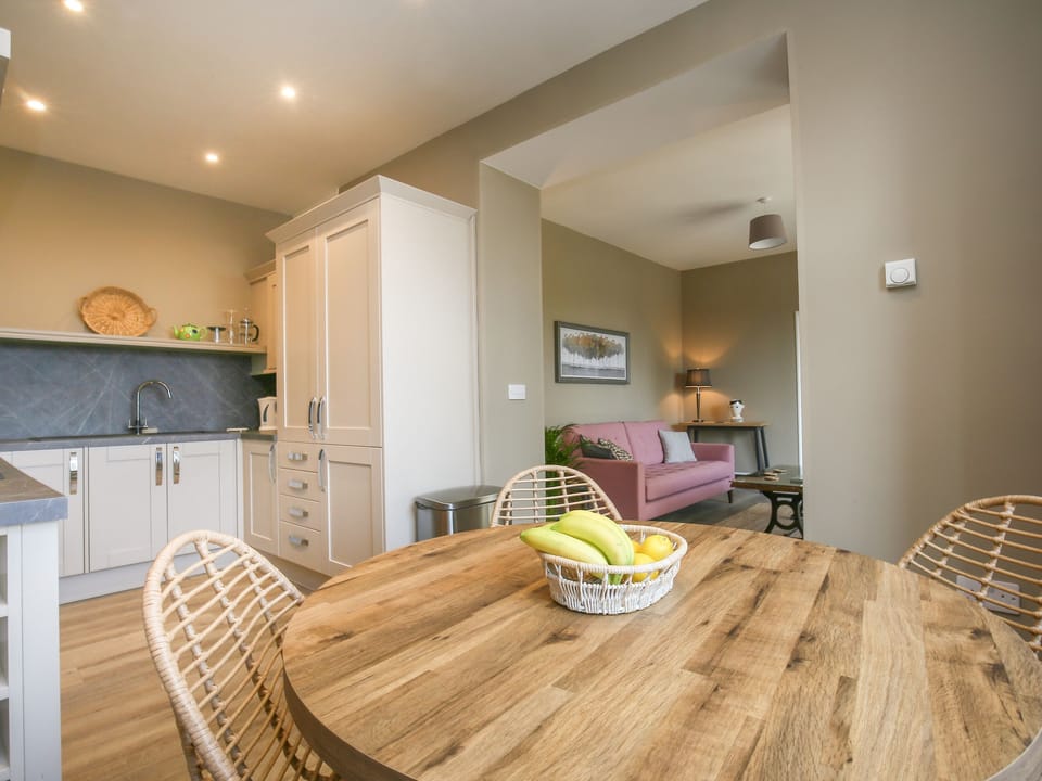 Fridge, dishwasher, electric kettle, toaster