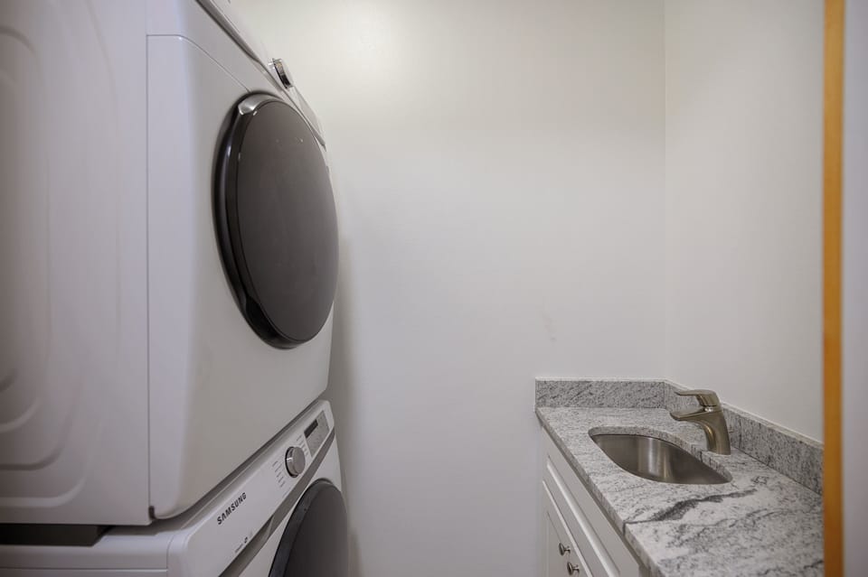 Full size washer and dryer available