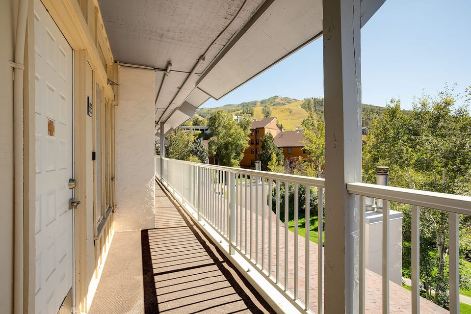 Step onto your private balcony and breathe in mountain air while enjoying peaceful neighborhood views.