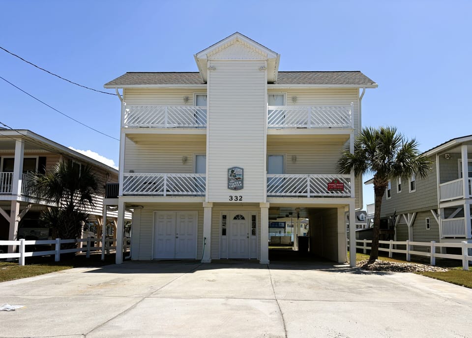 Front of home and covered parking (max 4 cars)