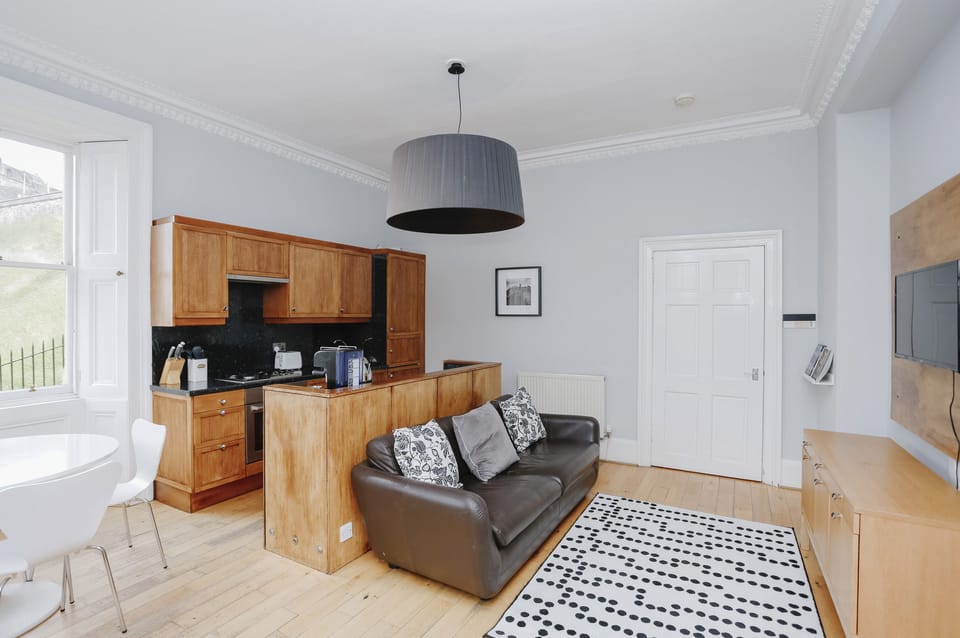 Apartment, 2 Bedrooms, City View | Living area | TV