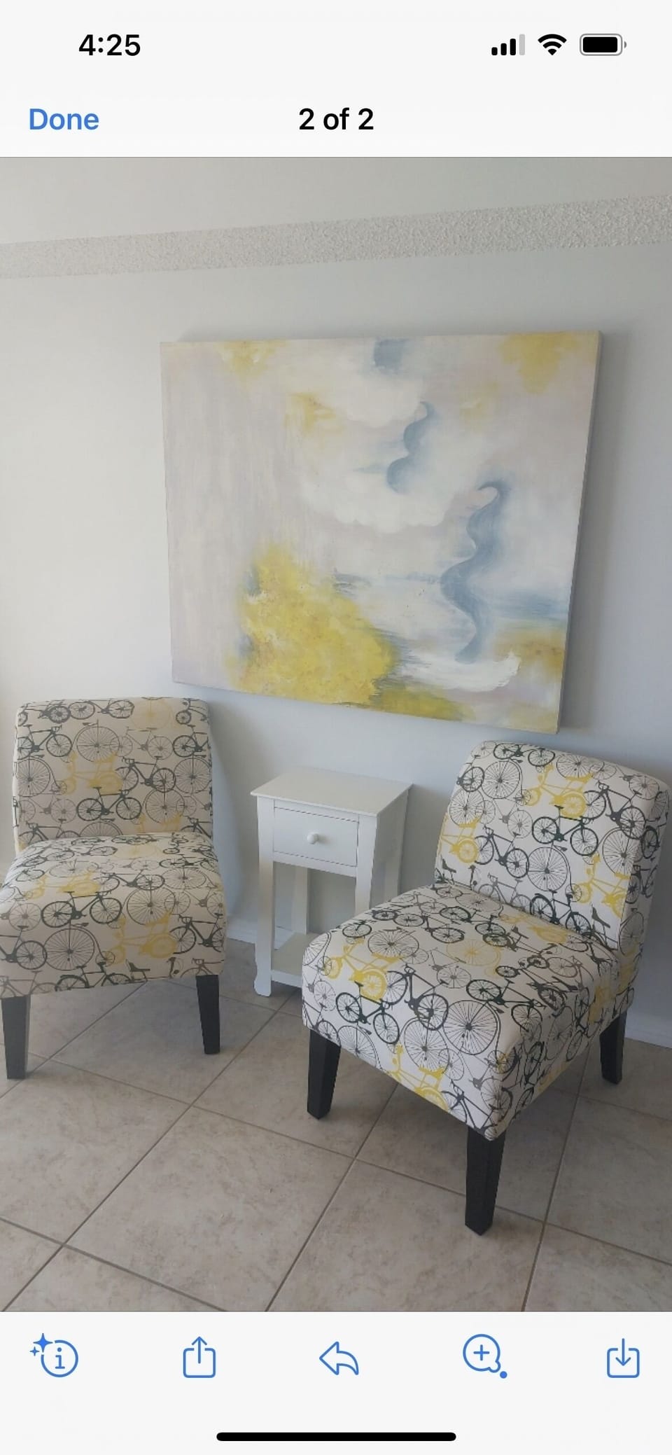 Artwork in the living area 