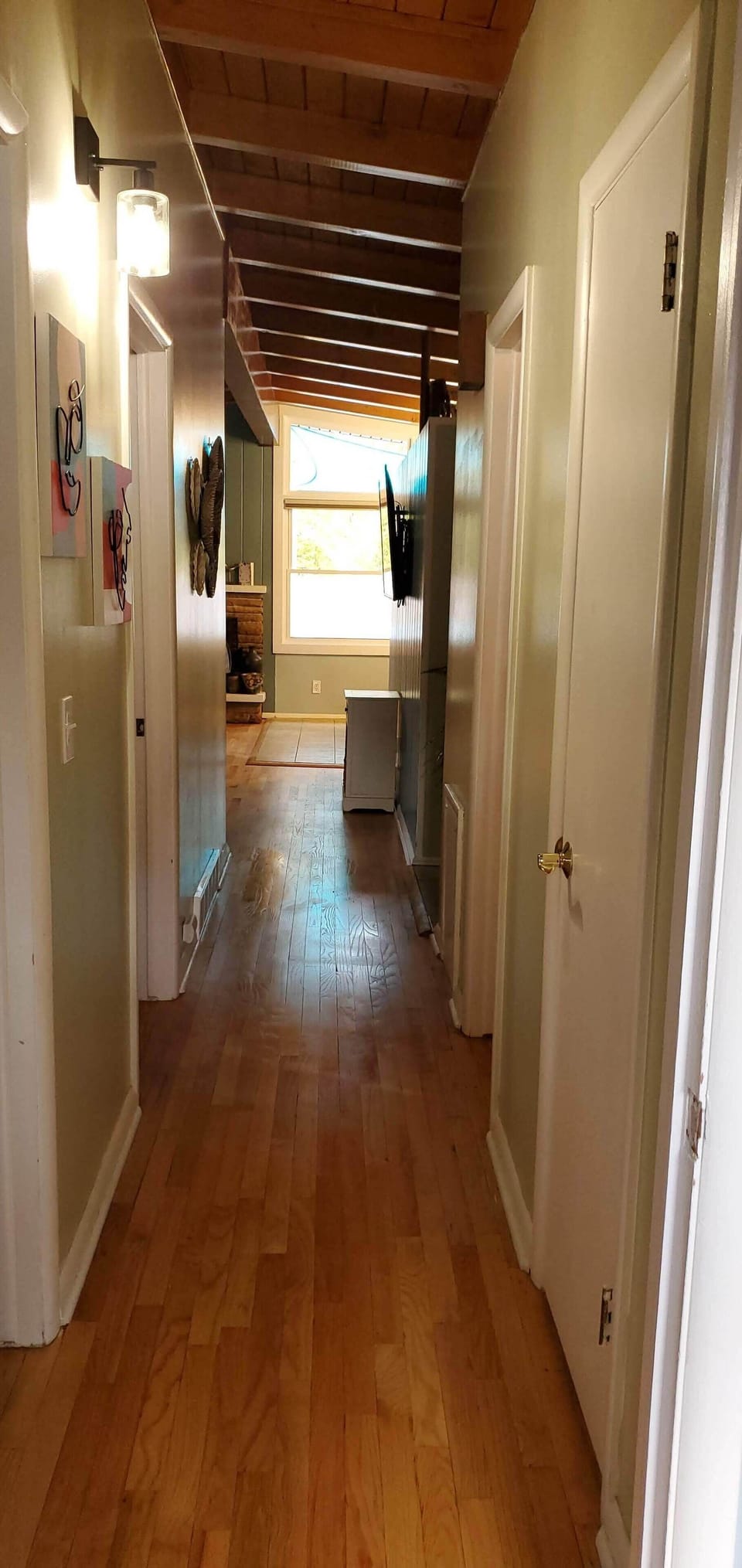 Hall from bedrooms to living area