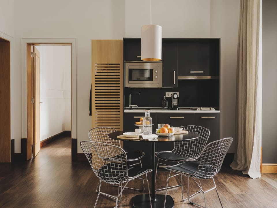Apartment, 1 Bedroom | Private kitchen | Fridge, microwave, stovetop, espresso maker