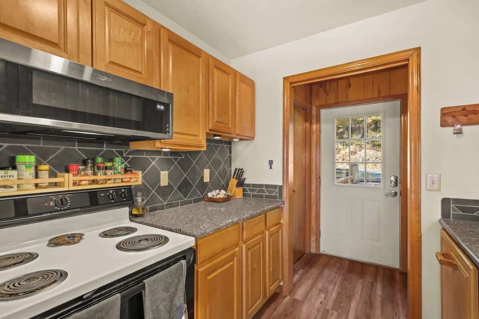 Discover the joy of cooking in our fully equipped kitchen, where every tool and appliance awaits your culinary adventures.
