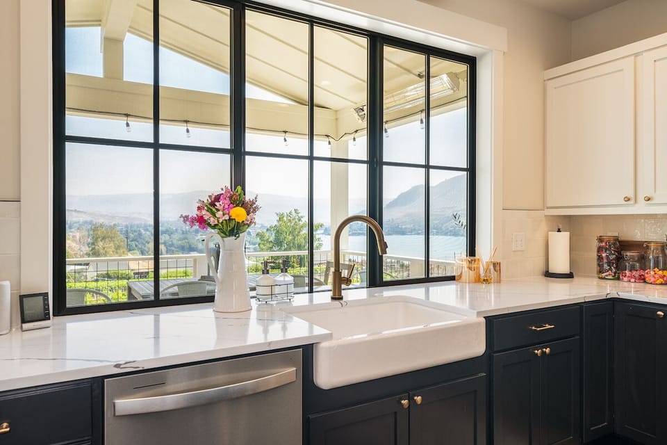 Gorgeous Lake Views from Kitchen