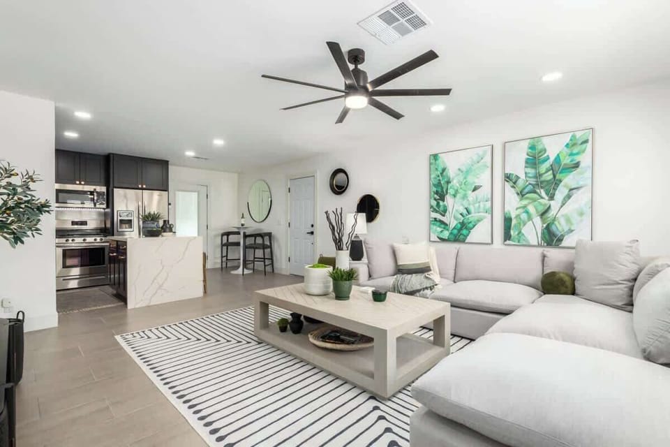 Open concept with large living room