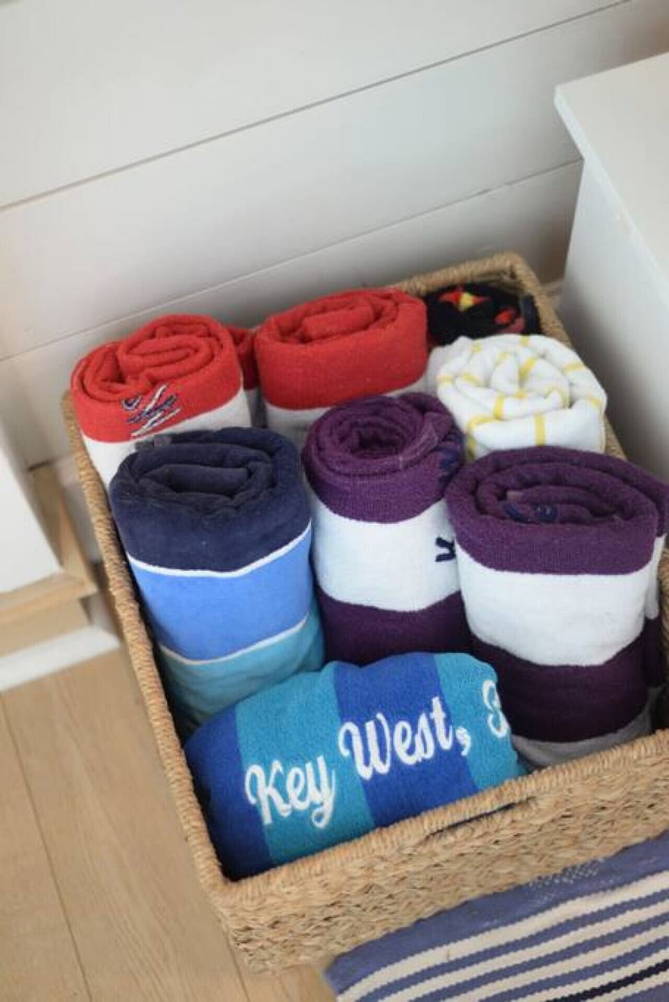 Beach towels are provided