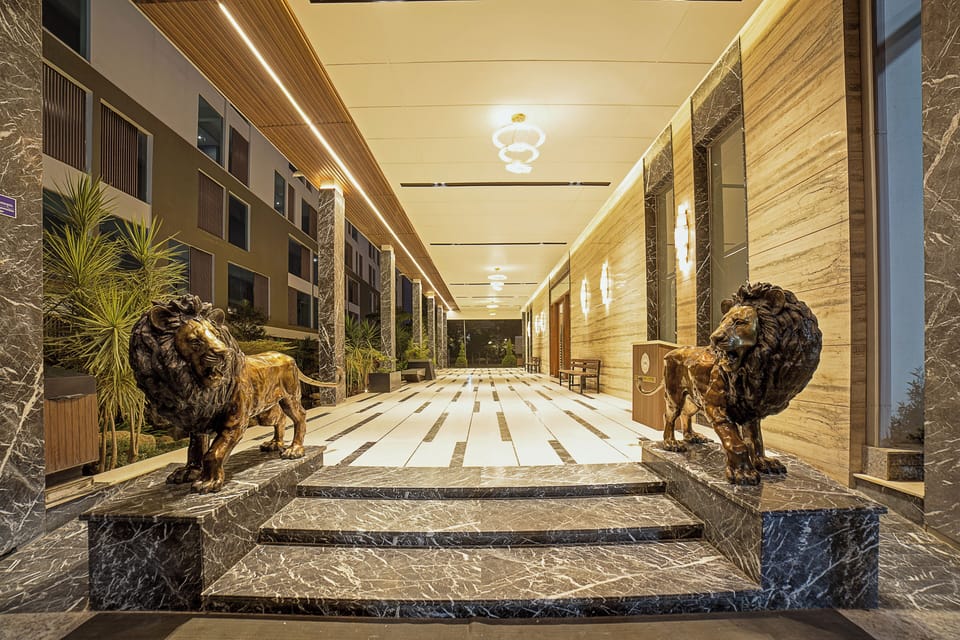 Outdoor banquet area