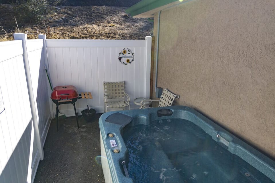 Private Patio with Hot Tub
