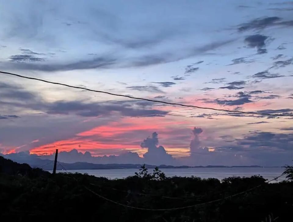 Sunset view from front porch