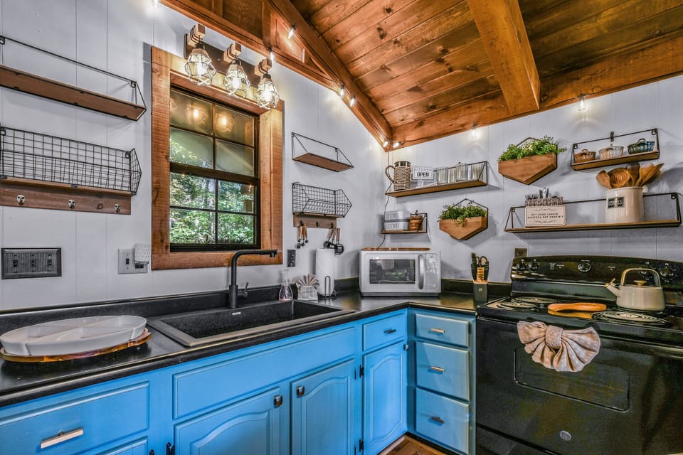 Indoors, Kitchen, Sink, Microwave, Oven