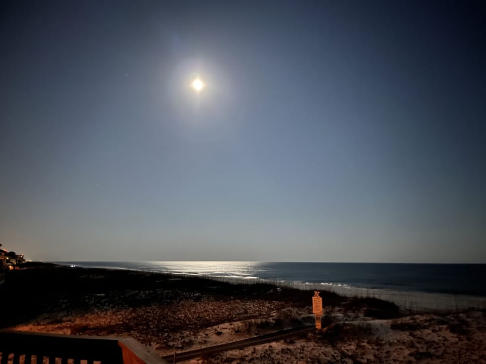Full moon over the Gulf
