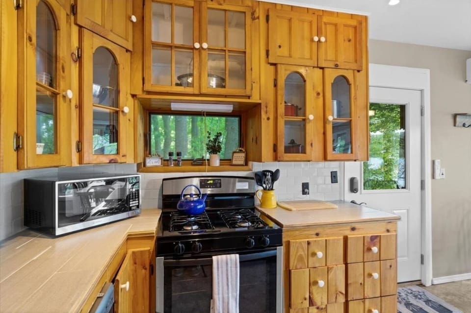 The kitchen is stocked with everything you need to cook a great meal (be sure to bring food and your favorite seasonings)