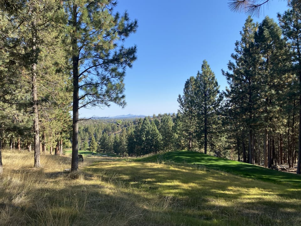 Golf course view from the back deck.