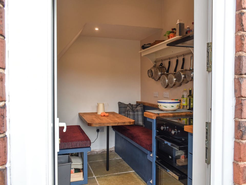 The kitchen from outside | Vine Cottage, Whatstandwell, near Matlock
