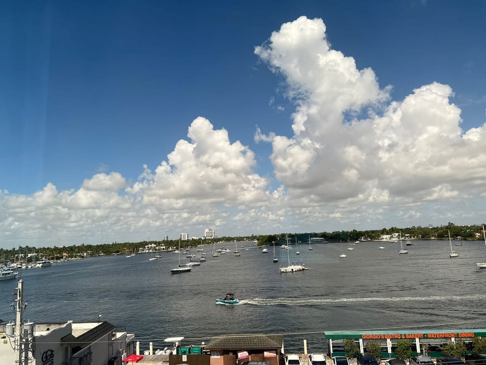 intercoastal view from the balcony.