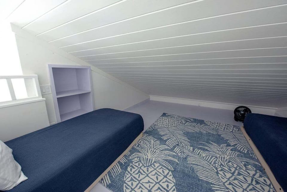 It's a perfect hideaway/bedroom for kids and anyone else who can climb a ladder.