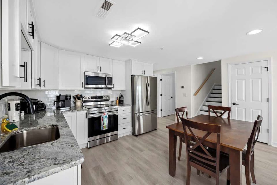 Open-concept kitchen.