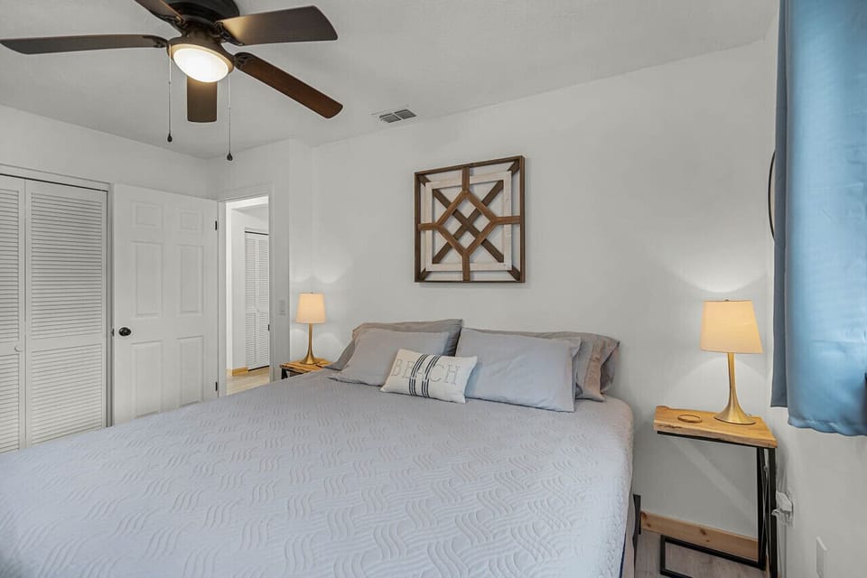 Master Bedroom with King bed and Smart TV