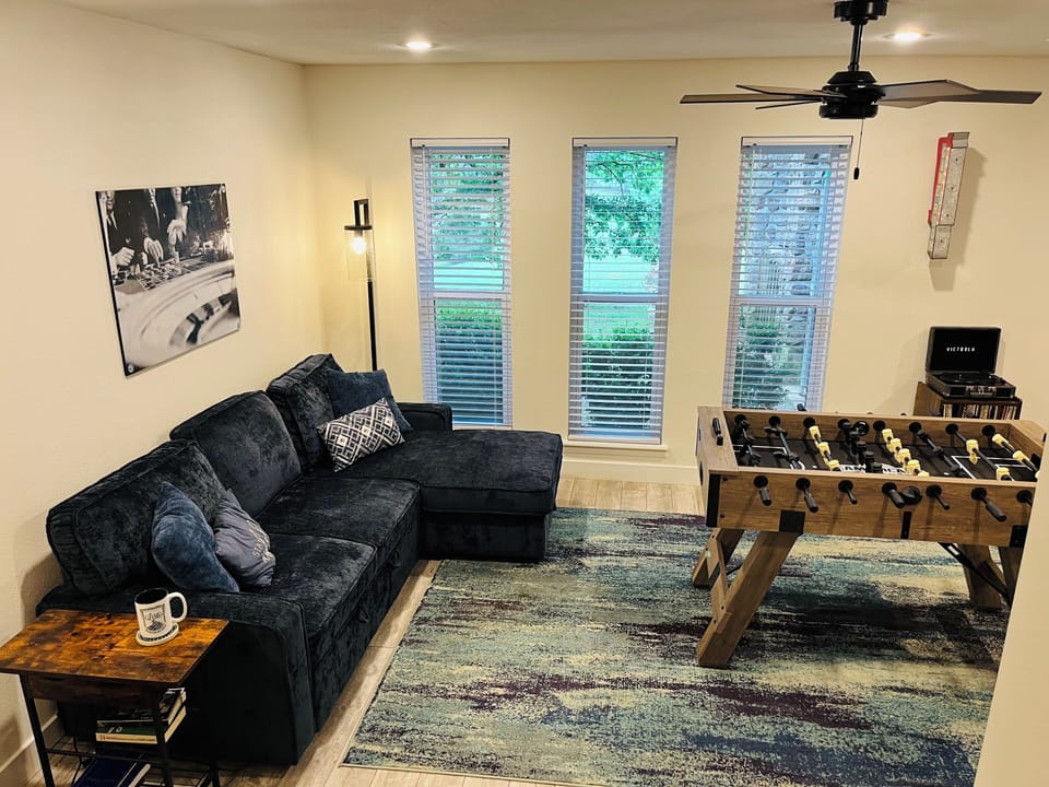 New pullout sofa includes a dream-like mattress cover.