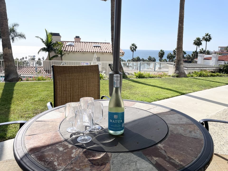 Enjoy the view from the patio.