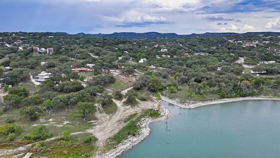 Lake access comes with the rental of the home and is just a short drive down from the house.