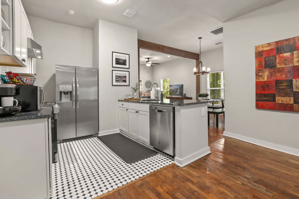 Fully stocked kitchen