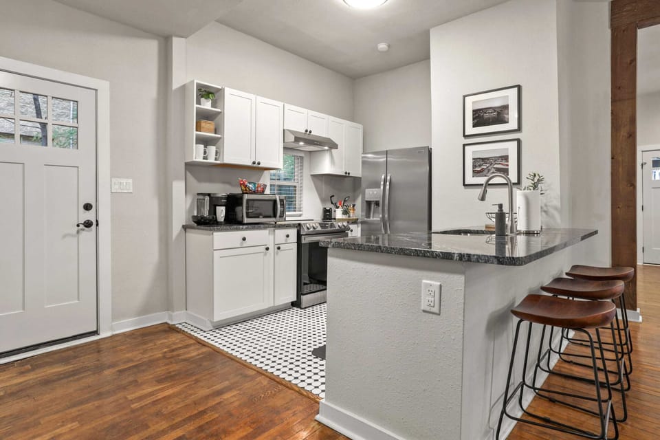 Fully stocked kitchen