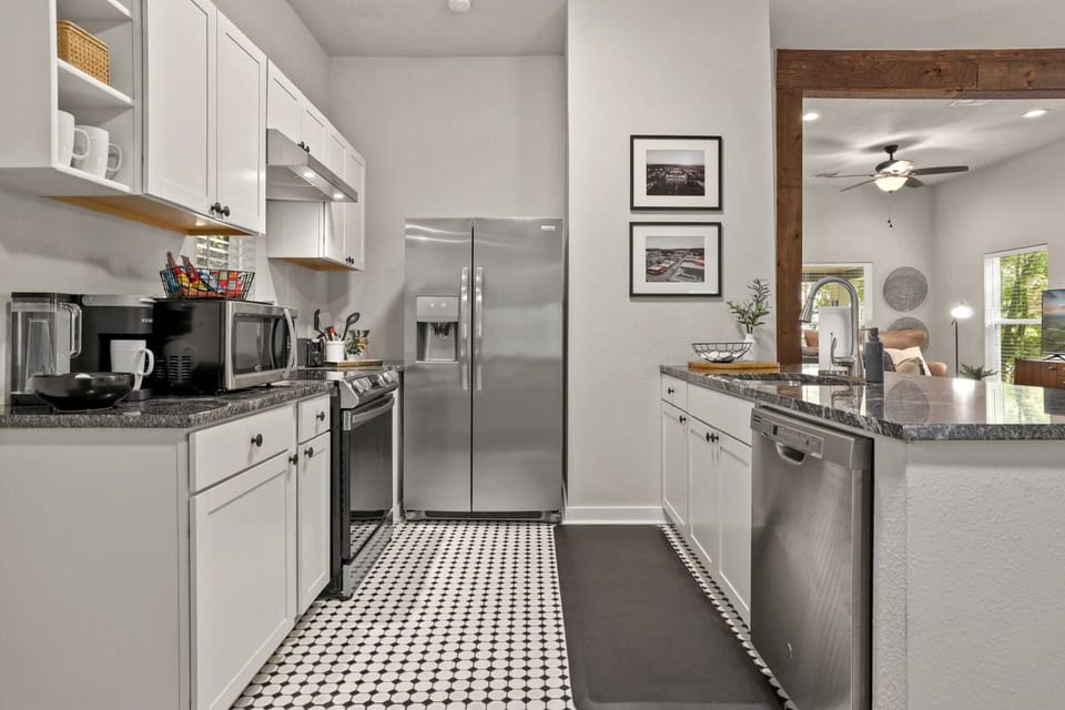 Fully stocked kitchen