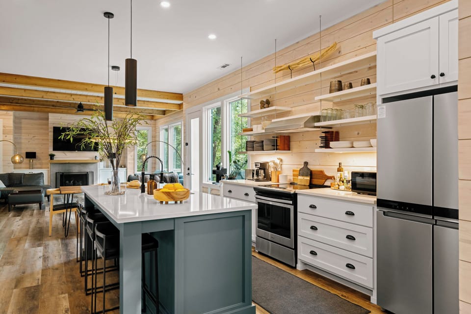 Every detail designed for beauty and function. Fully stocked kitchen. 