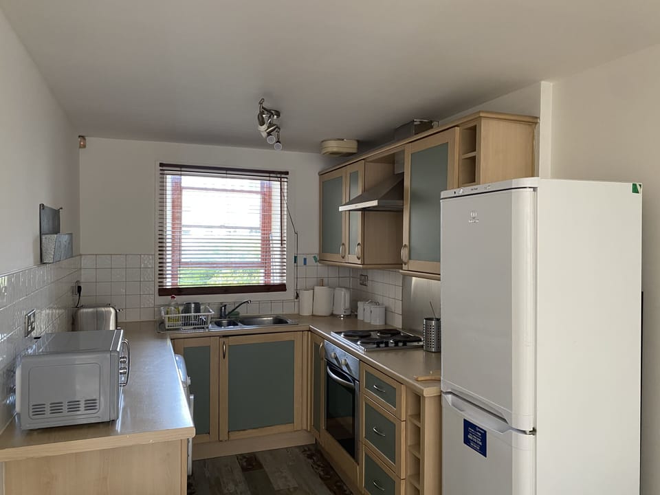 Apartment | Private kitchen | Fridge, microwave, oven, stovetop