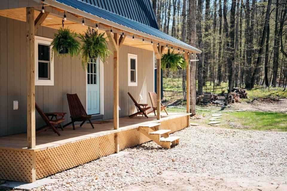 Welcome to our Bungalow in Northern Michigan. Enjoy `Up North` from this peaceful porch.